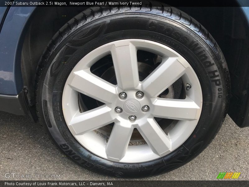 Newport Blue Pearl / Warm Ivory Tweed 2007 Subaru Outback 2.5i Wagon