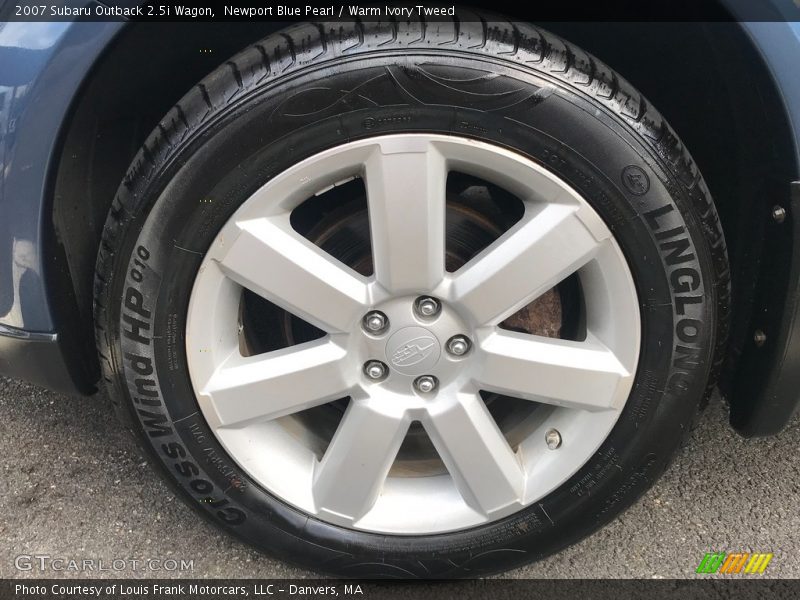 Newport Blue Pearl / Warm Ivory Tweed 2007 Subaru Outback 2.5i Wagon