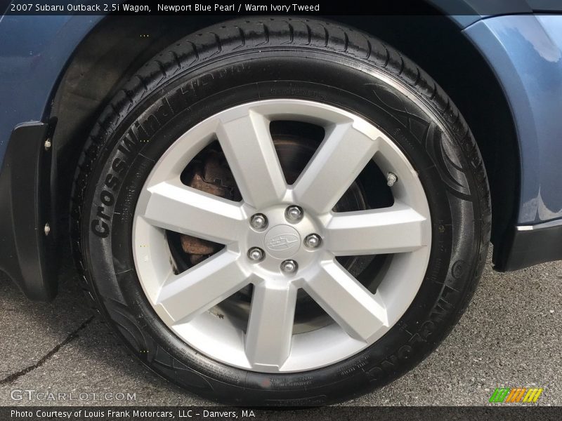 Newport Blue Pearl / Warm Ivory Tweed 2007 Subaru Outback 2.5i Wagon