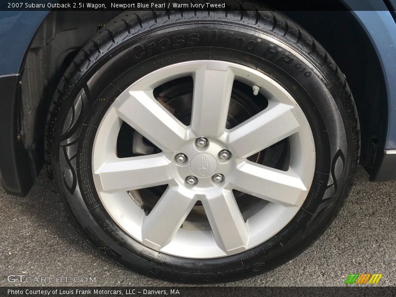Newport Blue Pearl / Warm Ivory Tweed 2007 Subaru Outback 2.5i Wagon