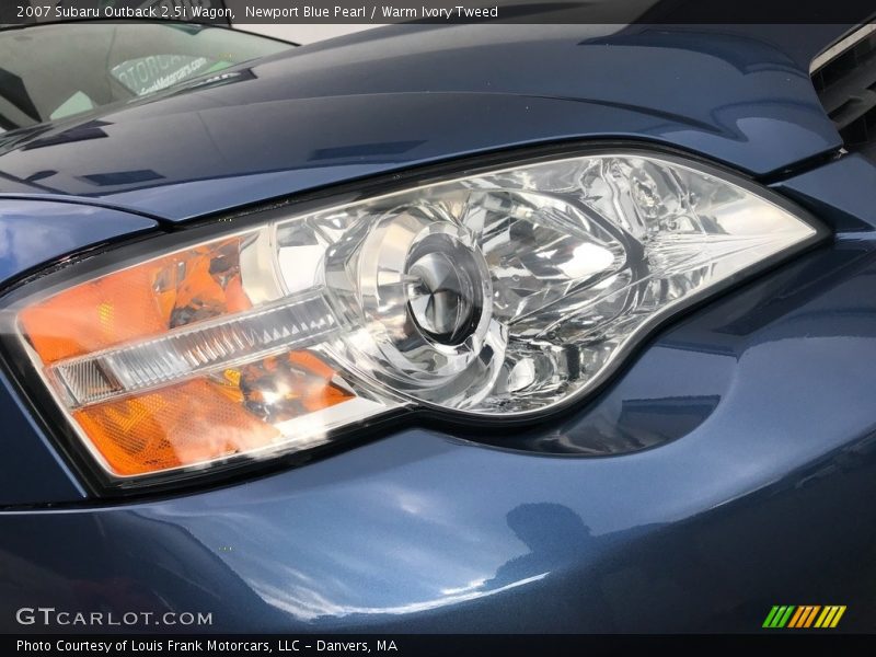 Newport Blue Pearl / Warm Ivory Tweed 2007 Subaru Outback 2.5i Wagon