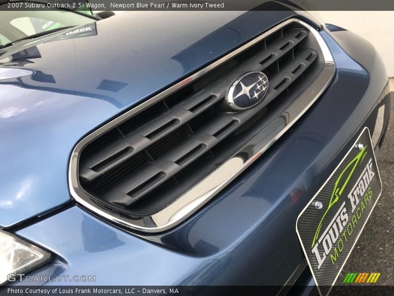 Newport Blue Pearl / Warm Ivory Tweed 2007 Subaru Outback 2.5i Wagon
