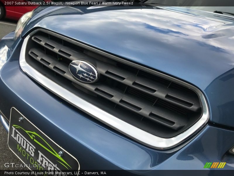 Newport Blue Pearl / Warm Ivory Tweed 2007 Subaru Outback 2.5i Wagon