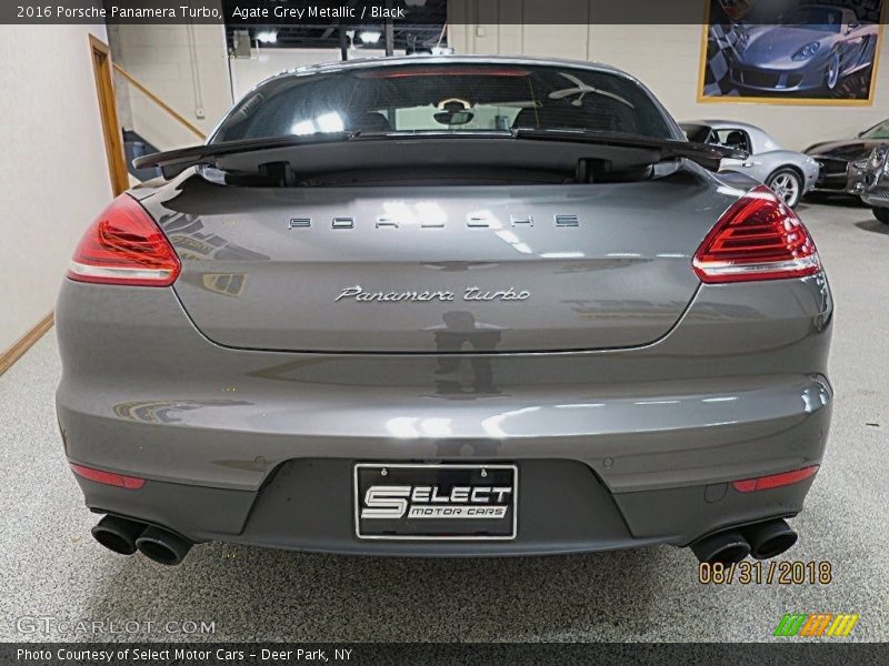 Agate Grey Metallic / Black 2016 Porsche Panamera Turbo