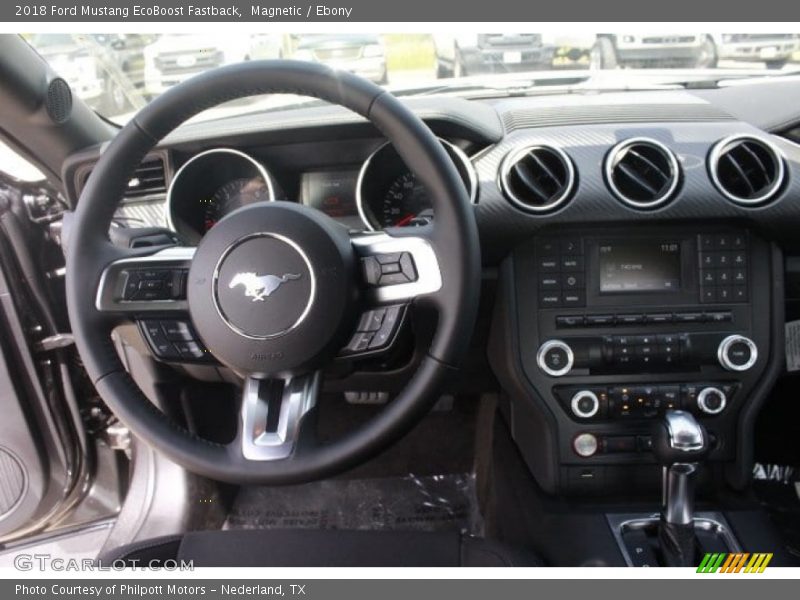 Magnetic / Ebony 2018 Ford Mustang EcoBoost Fastback
