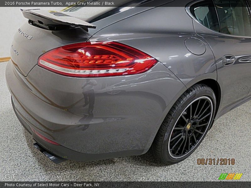 Agate Grey Metallic / Black 2016 Porsche Panamera Turbo