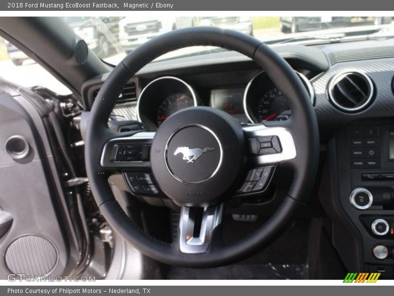 Magnetic / Ebony 2018 Ford Mustang EcoBoost Fastback