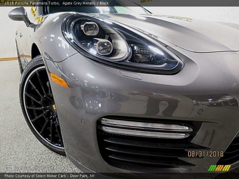 Agate Grey Metallic / Black 2016 Porsche Panamera Turbo