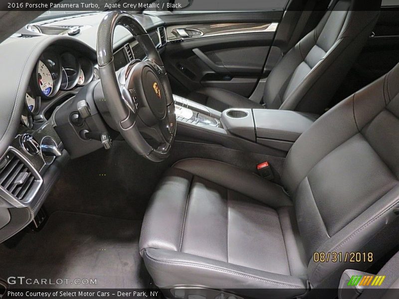 Agate Grey Metallic / Black 2016 Porsche Panamera Turbo