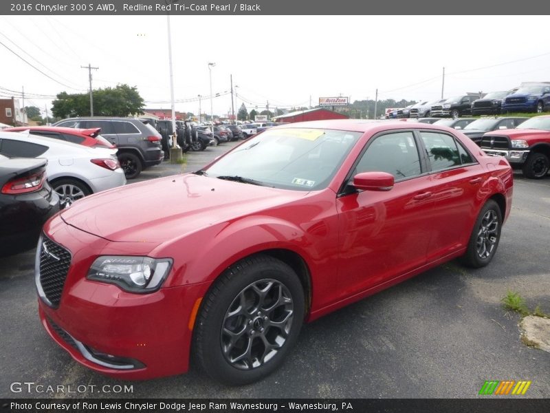 Redline Red Tri-Coat Pearl / Black 2016 Chrysler 300 S AWD
