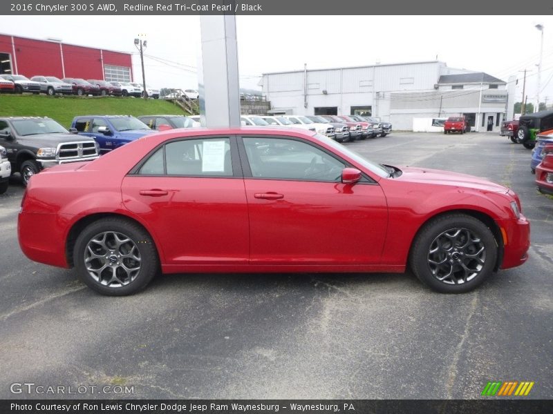 Redline Red Tri-Coat Pearl / Black 2016 Chrysler 300 S AWD