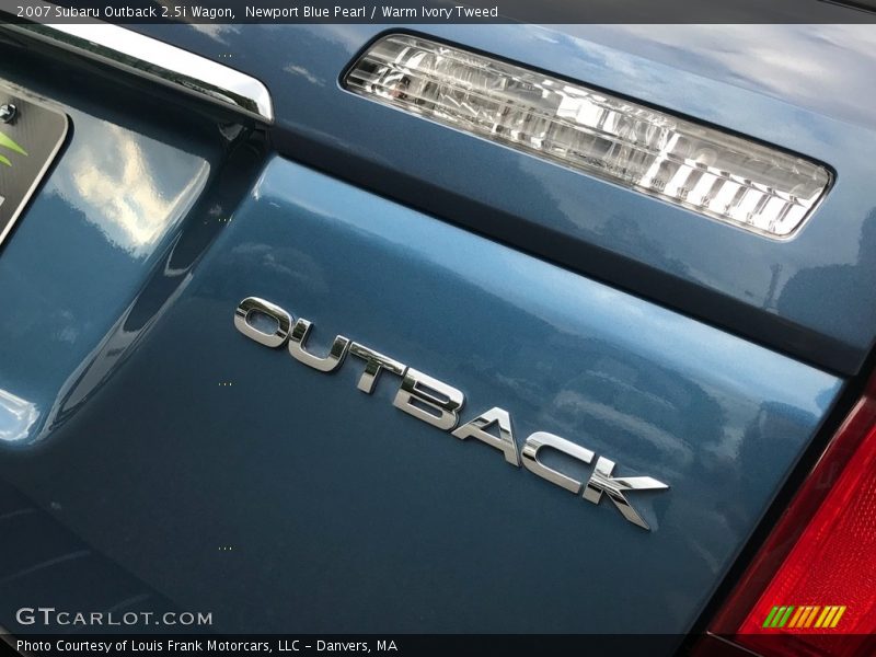 Newport Blue Pearl / Warm Ivory Tweed 2007 Subaru Outback 2.5i Wagon