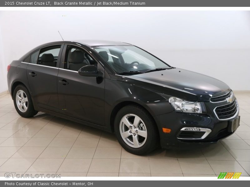 Black Granite Metallic / Jet Black/Medium Titanium 2015 Chevrolet Cruze LT