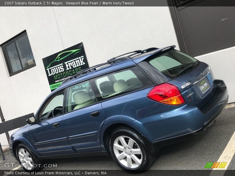 Newport Blue Pearl / Warm Ivory Tweed 2007 Subaru Outback 2.5i Wagon