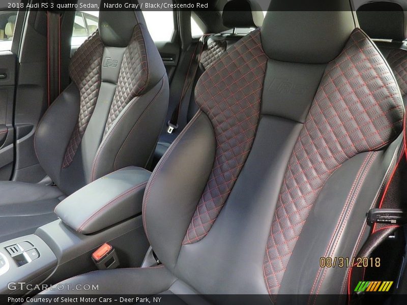 Front Seat of 2018 RS 3 quattro Sedan