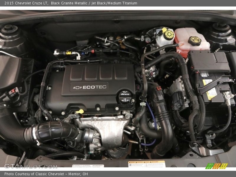 Black Granite Metallic / Jet Black/Medium Titanium 2015 Chevrolet Cruze LT