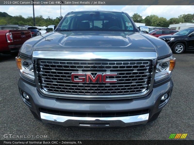 Satin Steel Metallic / Jet Black 2019 GMC Canyon Denali Crew Cab 4WD