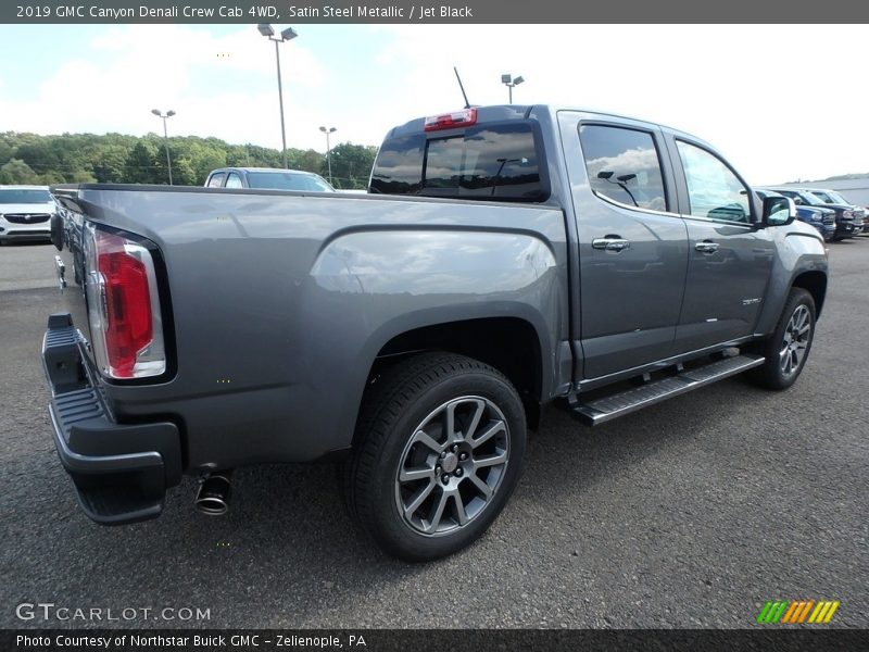 Satin Steel Metallic / Jet Black 2019 GMC Canyon Denali Crew Cab 4WD