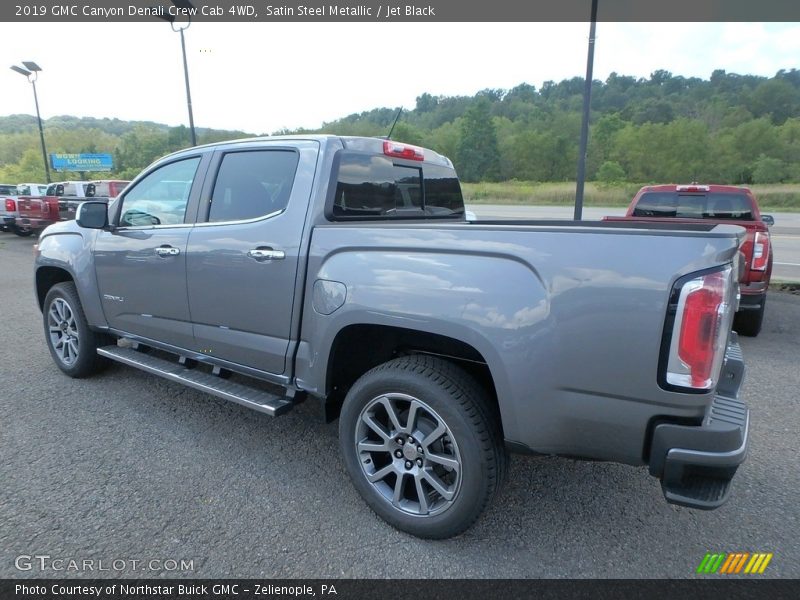 Satin Steel Metallic / Jet Black 2019 GMC Canyon Denali Crew Cab 4WD