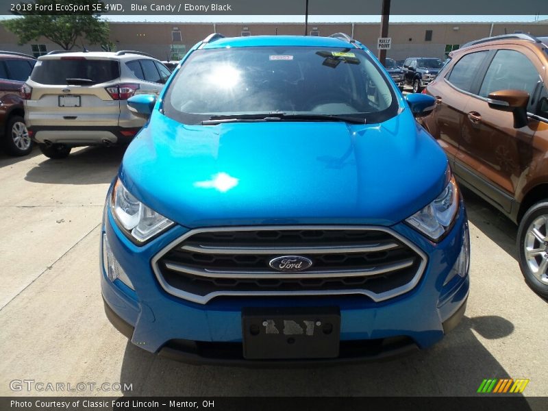 Blue Candy / Ebony Black 2018 Ford EcoSport SE 4WD
