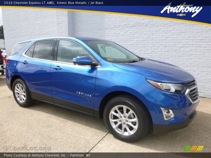 Kinetic Blue Metallic / Jet Black 2019 Chevrolet Equinox LT AWD