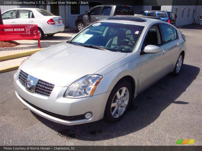 Liquid Silver Metallic / Black 2006 Nissan Maxima 3.5 SL