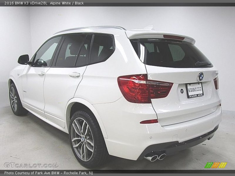 Alpine White / Black 2016 BMW X3 xDrive28i