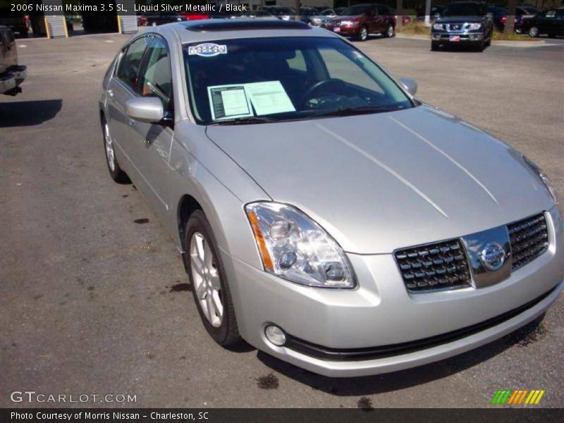 Liquid Silver Metallic / Black 2006 Nissan Maxima 3.5 SL