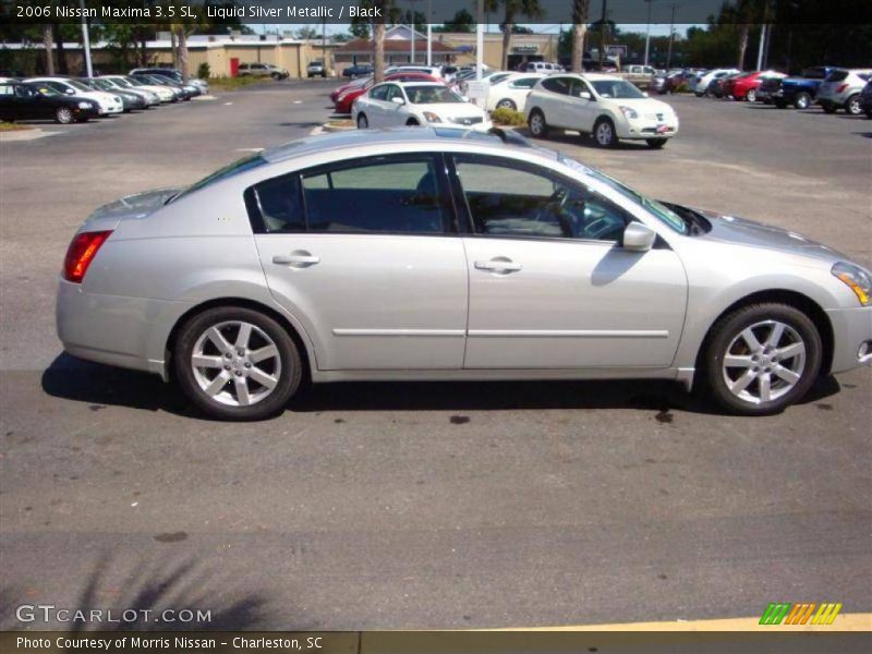 Liquid Silver Metallic / Black 2006 Nissan Maxima 3.5 SL