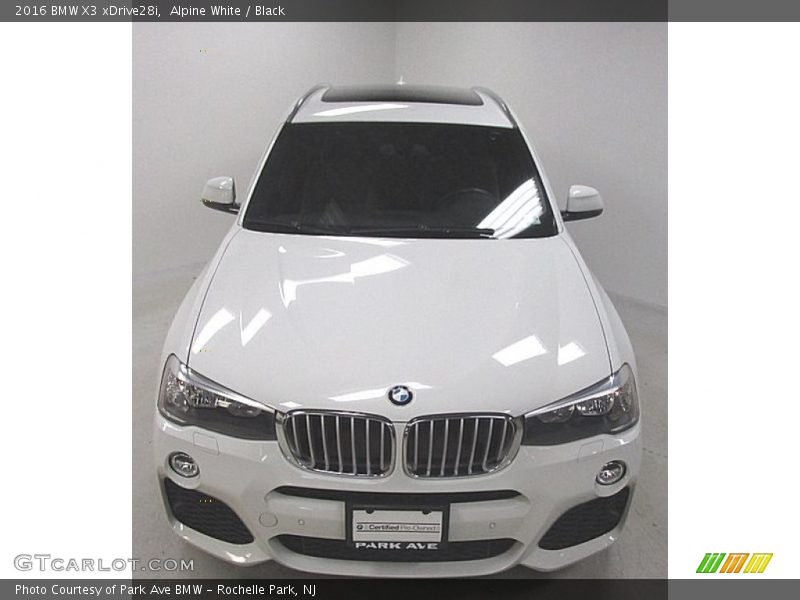 Alpine White / Black 2016 BMW X3 xDrive28i