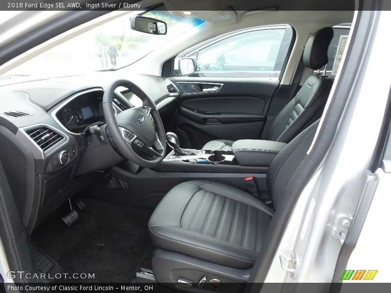 Ingot Silver / Ebony 2018 Ford Edge SEL AWD