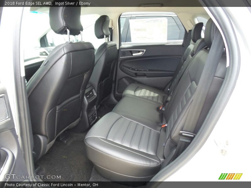 Ingot Silver / Ebony 2018 Ford Edge SEL AWD