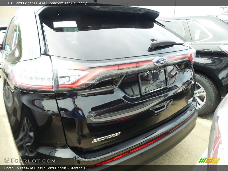 Shadow Black / Ebony 2018 Ford Edge SEL AWD