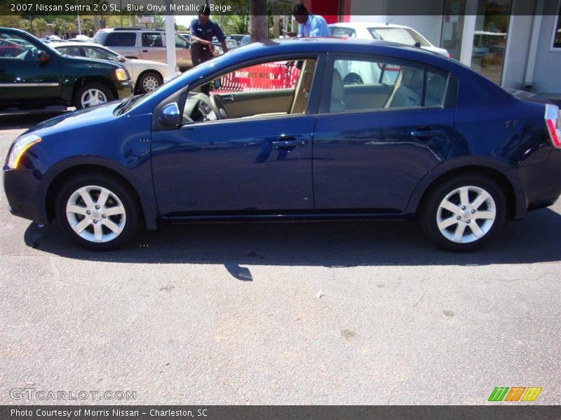 Blue Onyx Metallic / Beige 2007 Nissan Sentra 2.0 SL