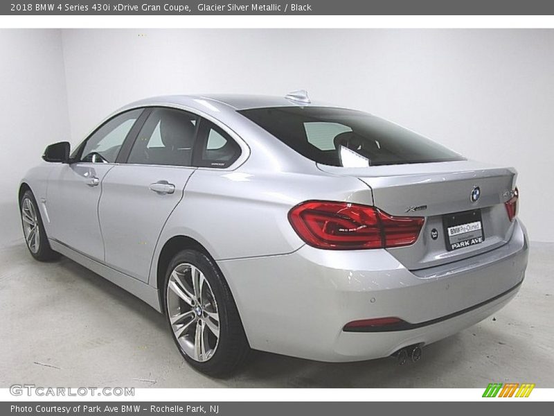 Glacier Silver Metallic / Black 2018 BMW 4 Series 430i xDrive Gran Coupe