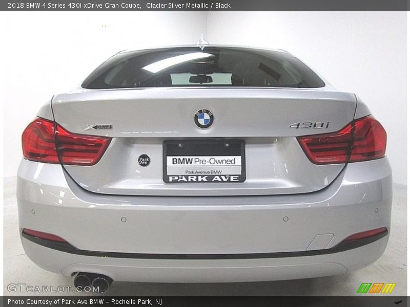 Glacier Silver Metallic / Black 2018 BMW 4 Series 430i xDrive Gran Coupe