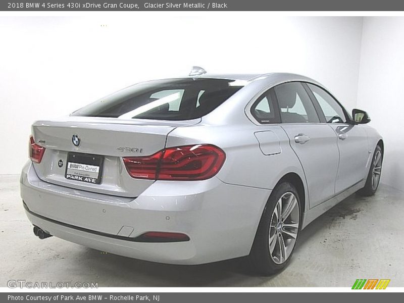 Glacier Silver Metallic / Black 2018 BMW 4 Series 430i xDrive Gran Coupe
