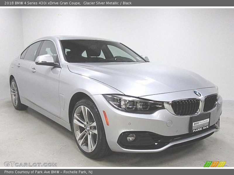 Glacier Silver Metallic / Black 2018 BMW 4 Series 430i xDrive Gran Coupe