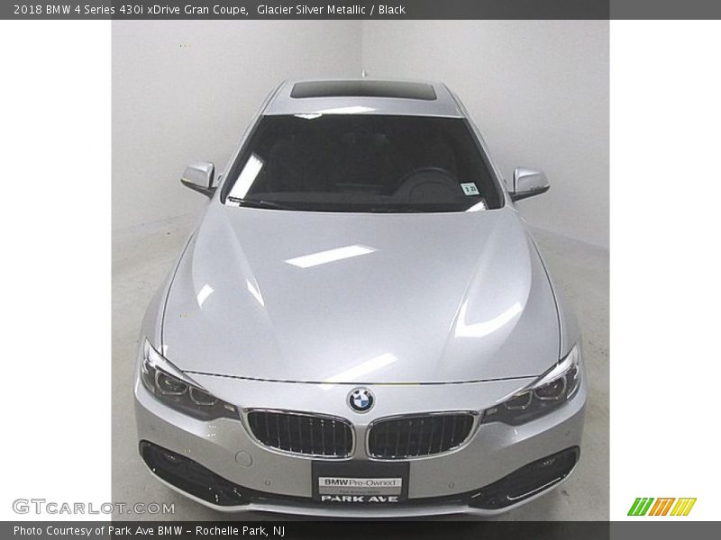 Glacier Silver Metallic / Black 2018 BMW 4 Series 430i xDrive Gran Coupe