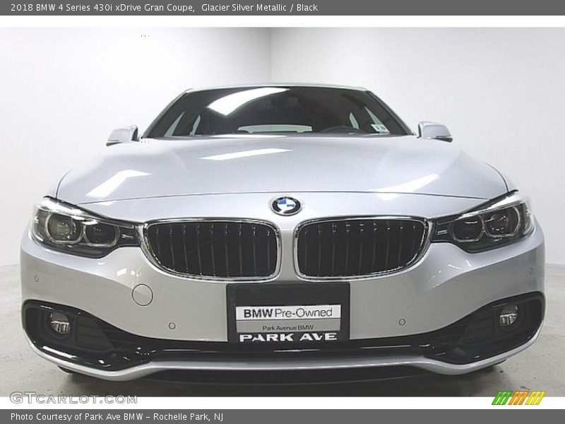 Glacier Silver Metallic / Black 2018 BMW 4 Series 430i xDrive Gran Coupe