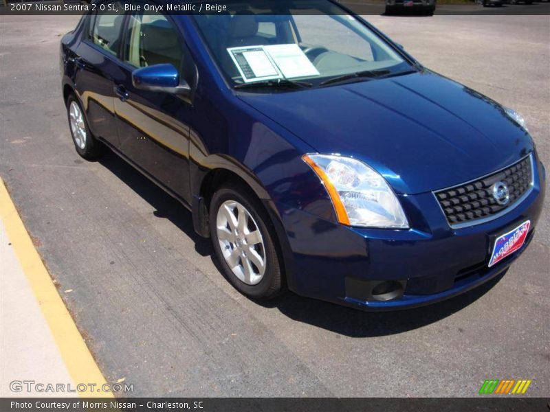 Blue Onyx Metallic / Beige 2007 Nissan Sentra 2.0 SL