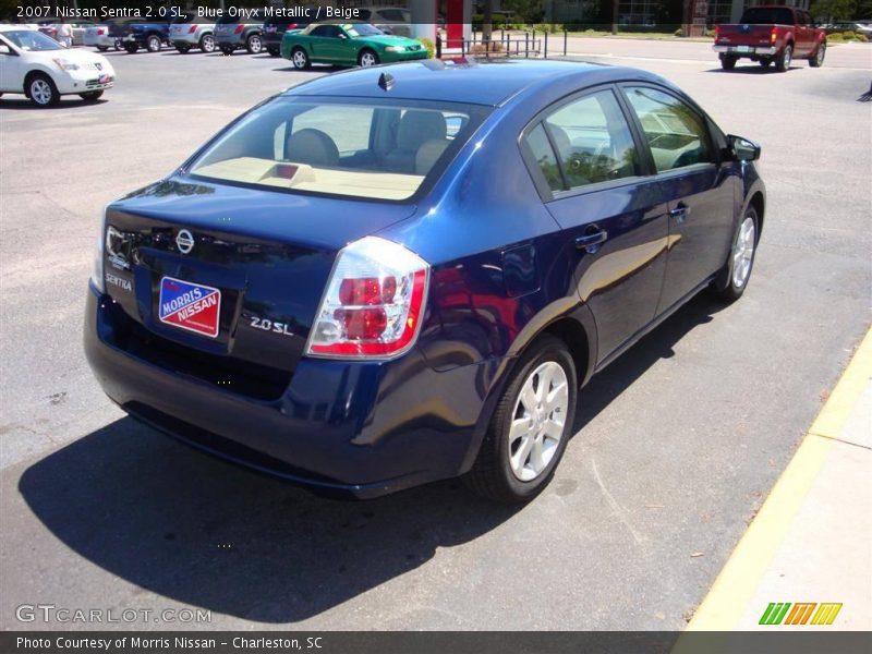 Blue Onyx Metallic / Beige 2007 Nissan Sentra 2.0 SL