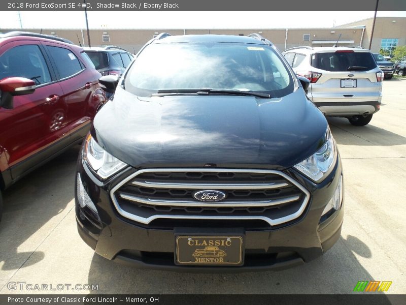 Shadow Black / Ebony Black 2018 Ford EcoSport SE 4WD