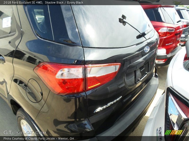 Shadow Black / Ebony Black 2018 Ford EcoSport SE 4WD