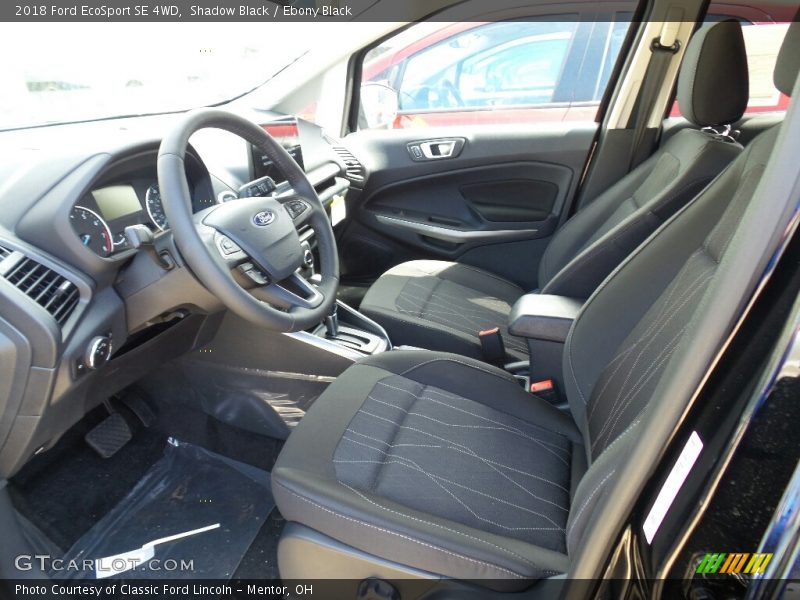 Shadow Black / Ebony Black 2018 Ford EcoSport SE 4WD