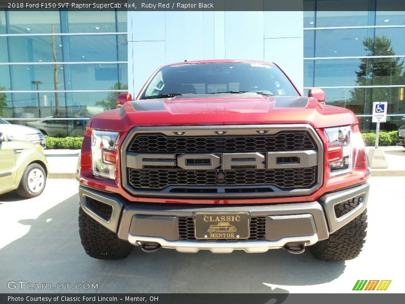 Ruby Red / Raptor Black 2018 Ford F150 SVT Raptor SuperCab 4x4