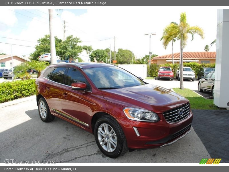 Flamenco Red Metallic / Beige 2016 Volvo XC60 T5 Drive-E