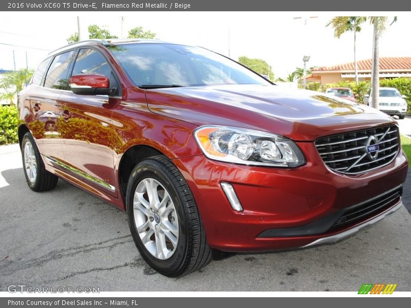 Flamenco Red Metallic / Beige 2016 Volvo XC60 T5 Drive-E
