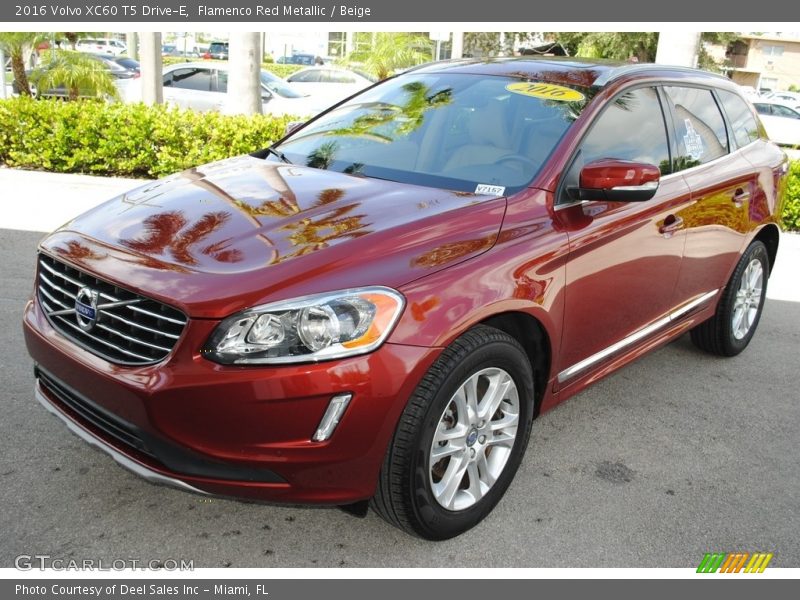 Flamenco Red Metallic / Beige 2016 Volvo XC60 T5 Drive-E