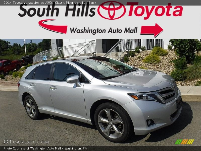 Classic Silver Metallic / Black 2014 Toyota Venza Limited AWD